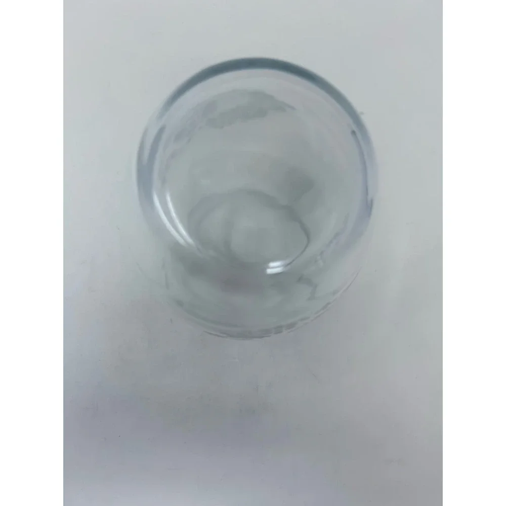 Clear Glass Floral Design Vase‎ 8